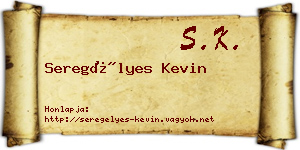Seregélyes Kevin névjegykártya
